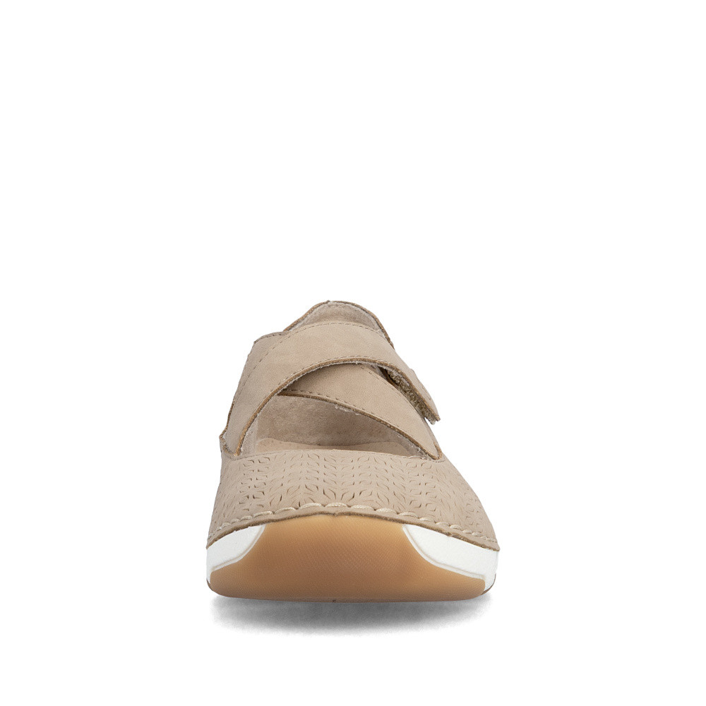 detail Dámské baleríny RIEKER 55958-20 béžová S6