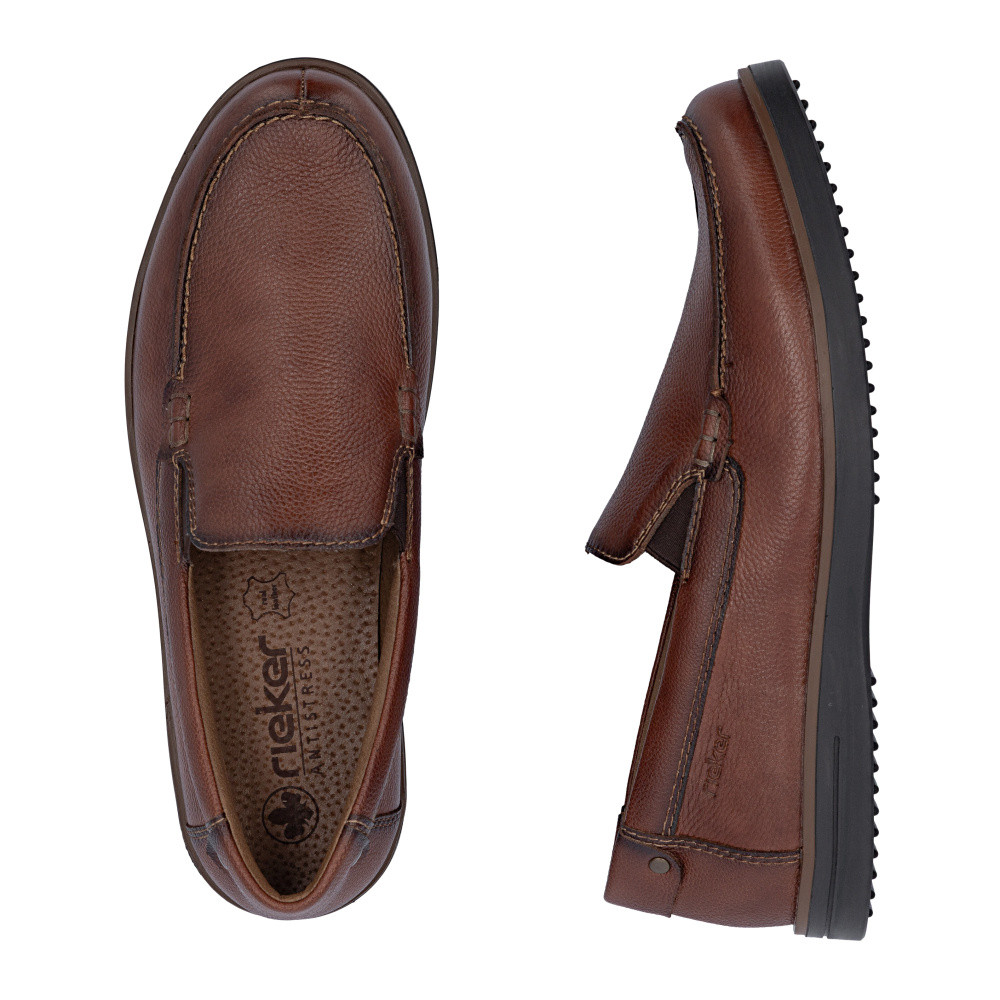 detail Pánské mokasíny RIEKER B2352-24 hnědá S6