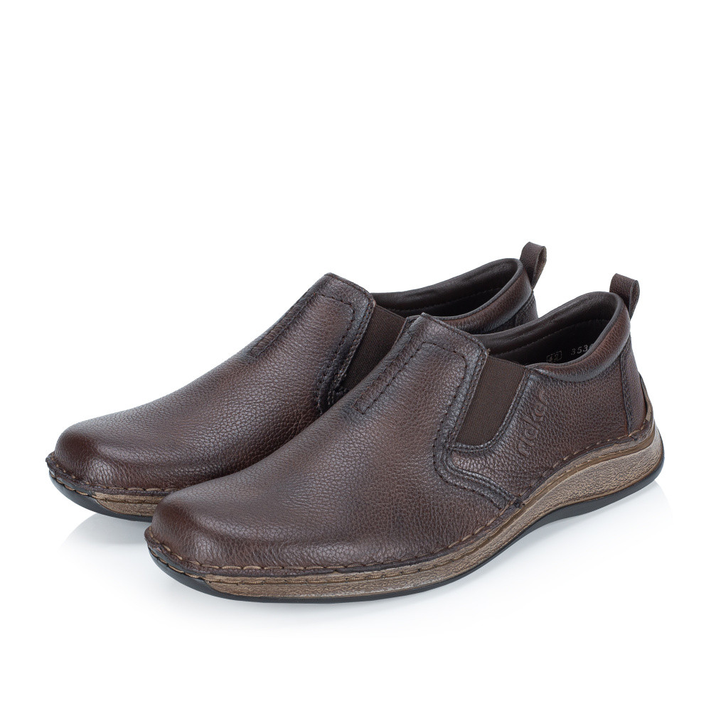 detail Pánské mokasíny RIEKER 05264-26 hnědá S6