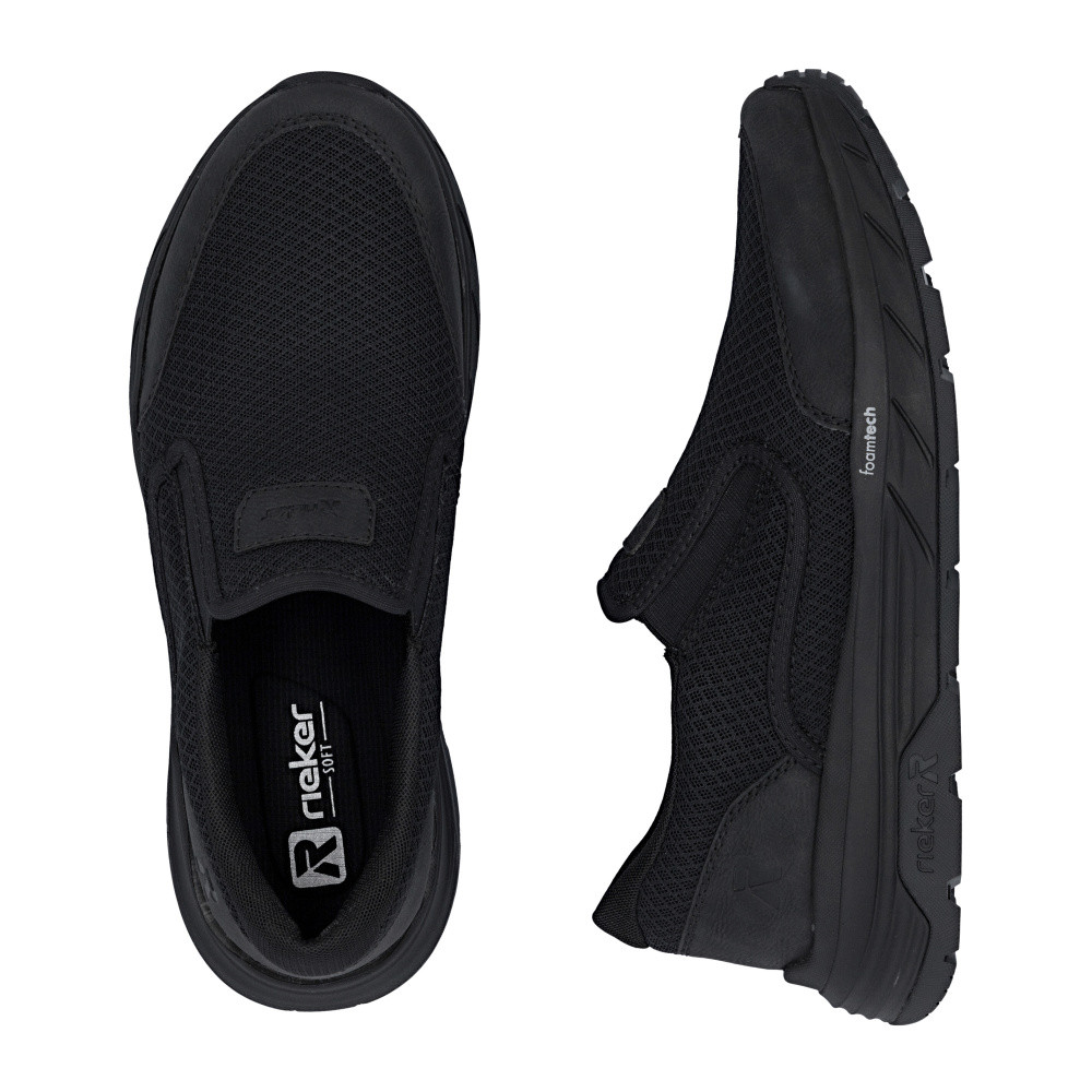 detail Pánské mokasíny RIEKER 06152-00 černá S6