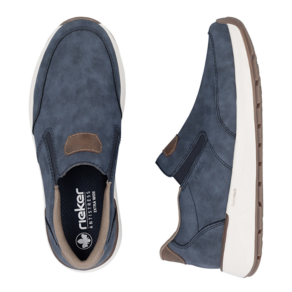 detail Pánské mokasíny RIEKER 11550-15 modrá S6