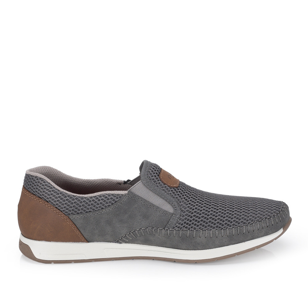 detail Pánské mokasíny RIEKER 11954-45 šedá S6