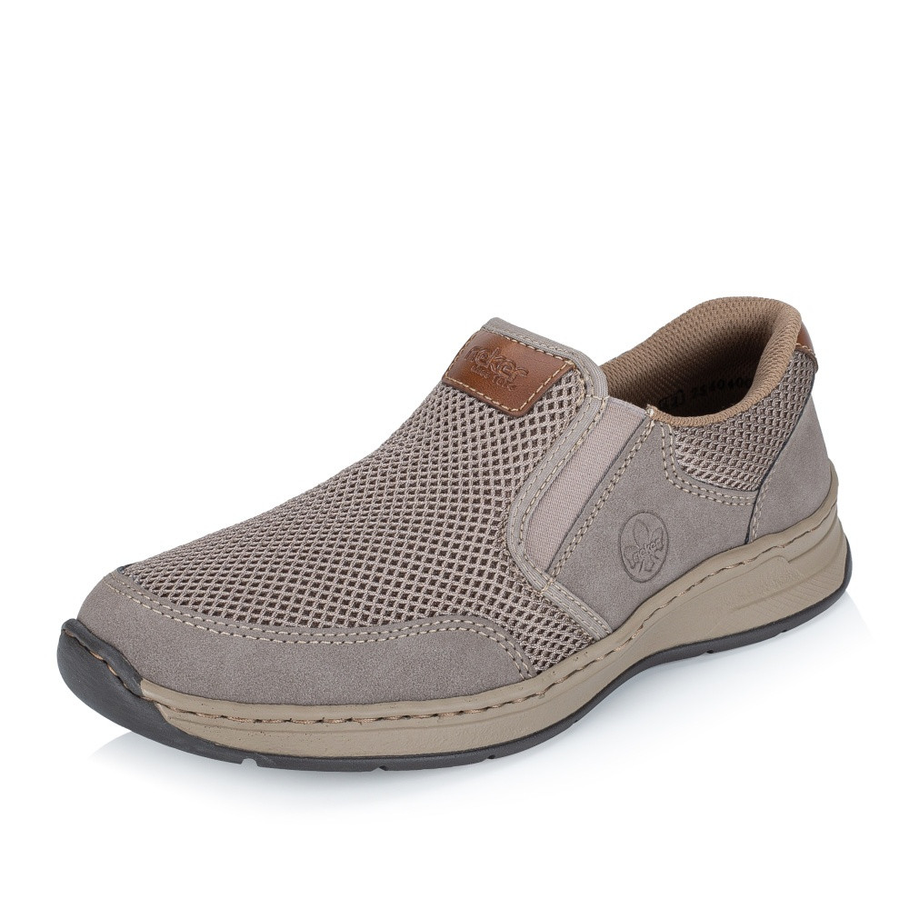 detail Pánské mokasíny RIEKER 14363-64 béžová S6