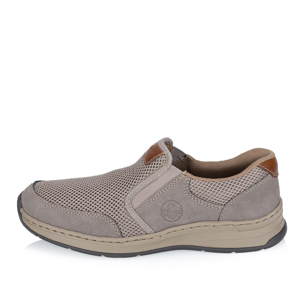 detail Pánské mokasíny RIEKER 14363-64 béžová S6