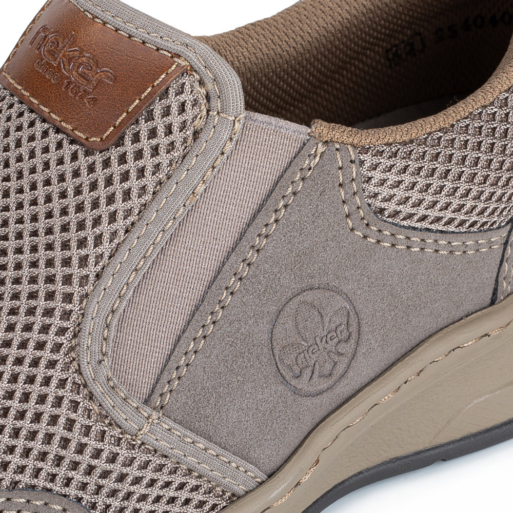 detail Pánské mokasíny RIEKER 14363-64 béžová S6