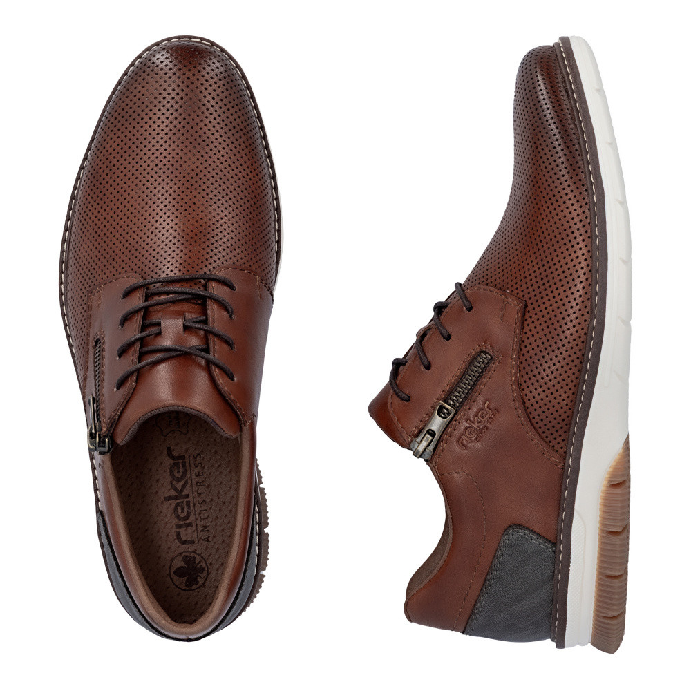 detail Pánské polobotky RIEKER 14412-24 hnědá S6
