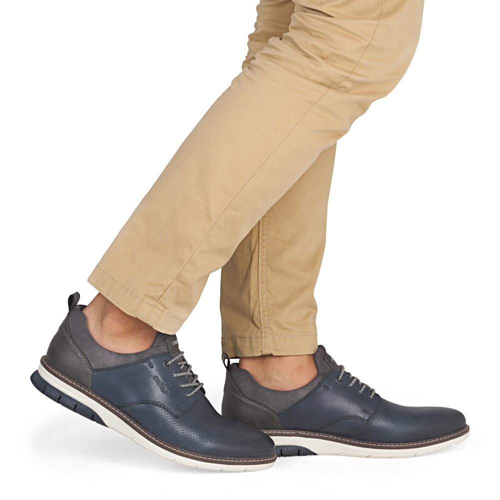 detail Pánské polobotky RIEKER 14450-16 modrá S6