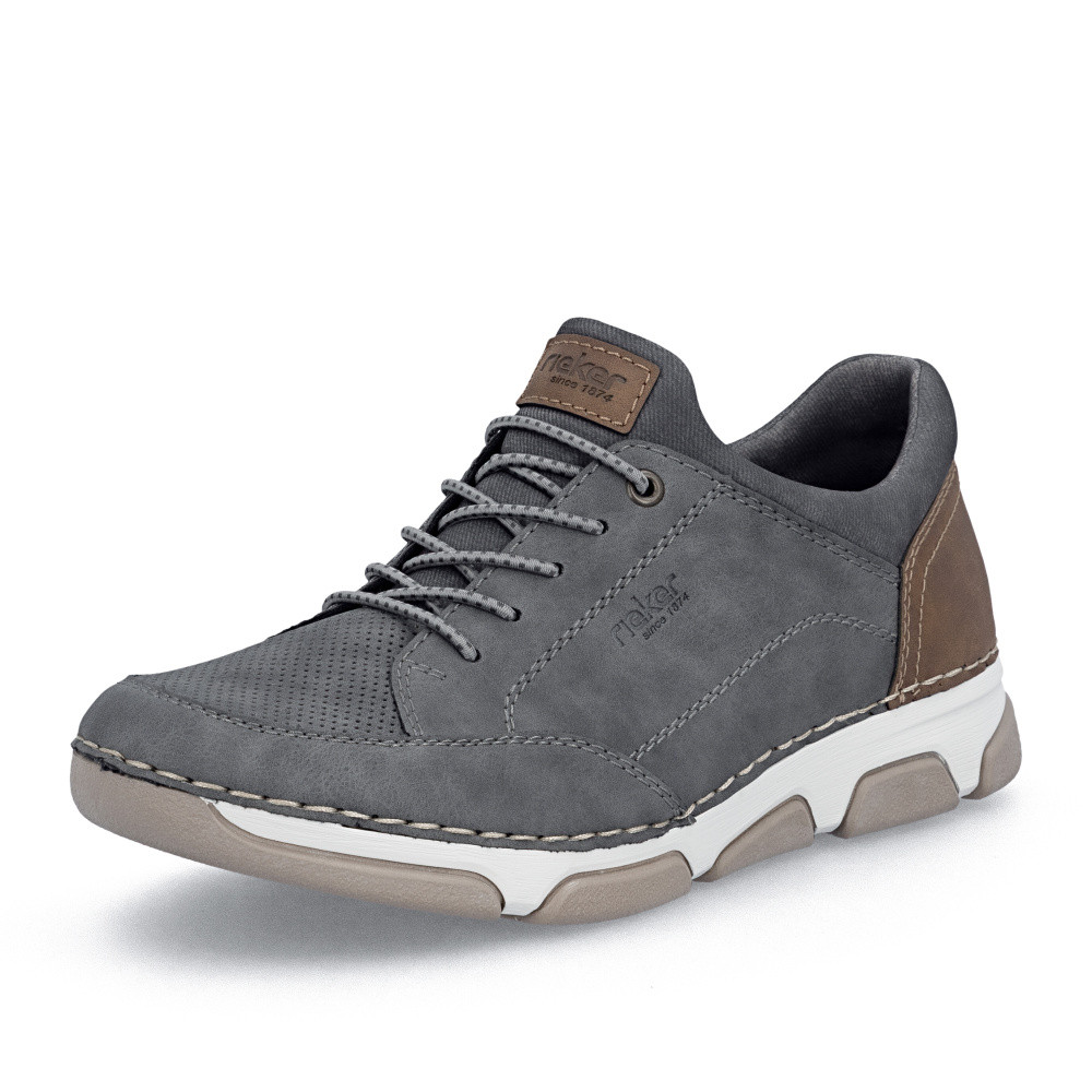 detail Pánské polobotky RIEKER 15950-45 šedá S6