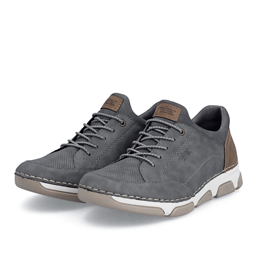 detail Pánské polobotky RIEKER 15950-45 šedá S6