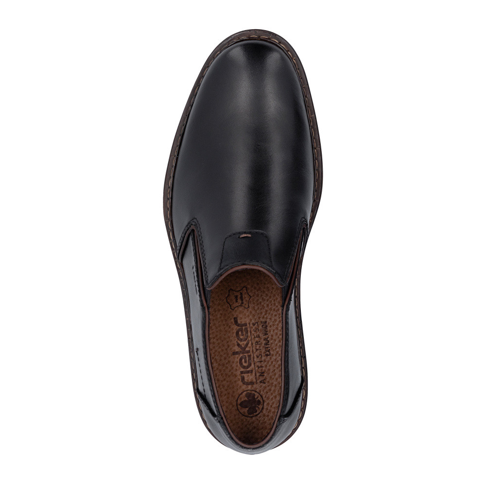 detail Pánské mokasíny RIEKER 17664-00 černá S6