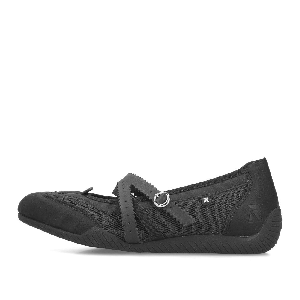 detail Dámské baleríny RIEKER 41250-00 černá S6