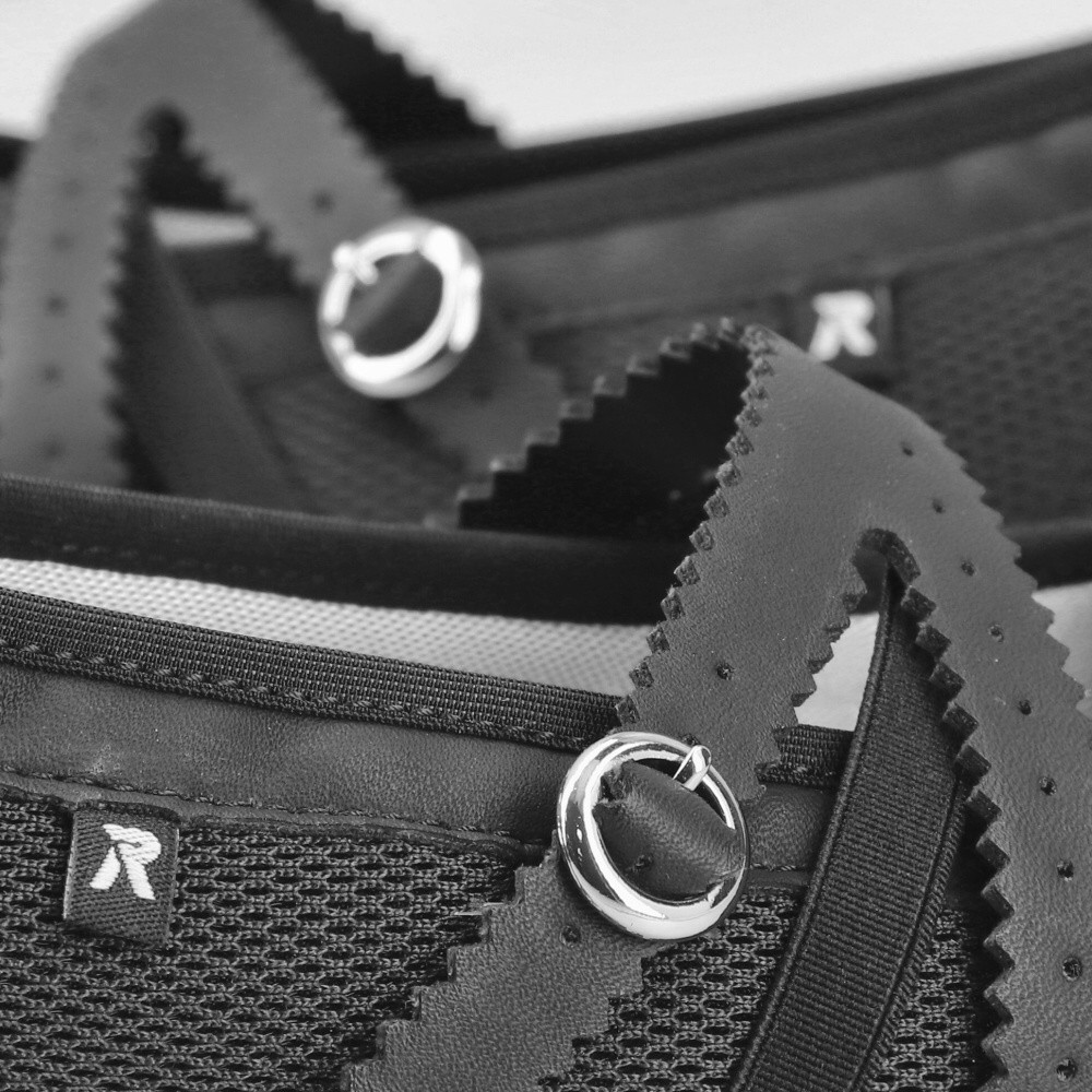 detail Dámské baleríny RIEKER 41250-00 černá S6