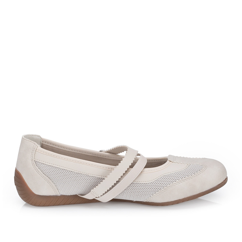 detail Dámské baleríny RIEKER 41250-60 béžová S6