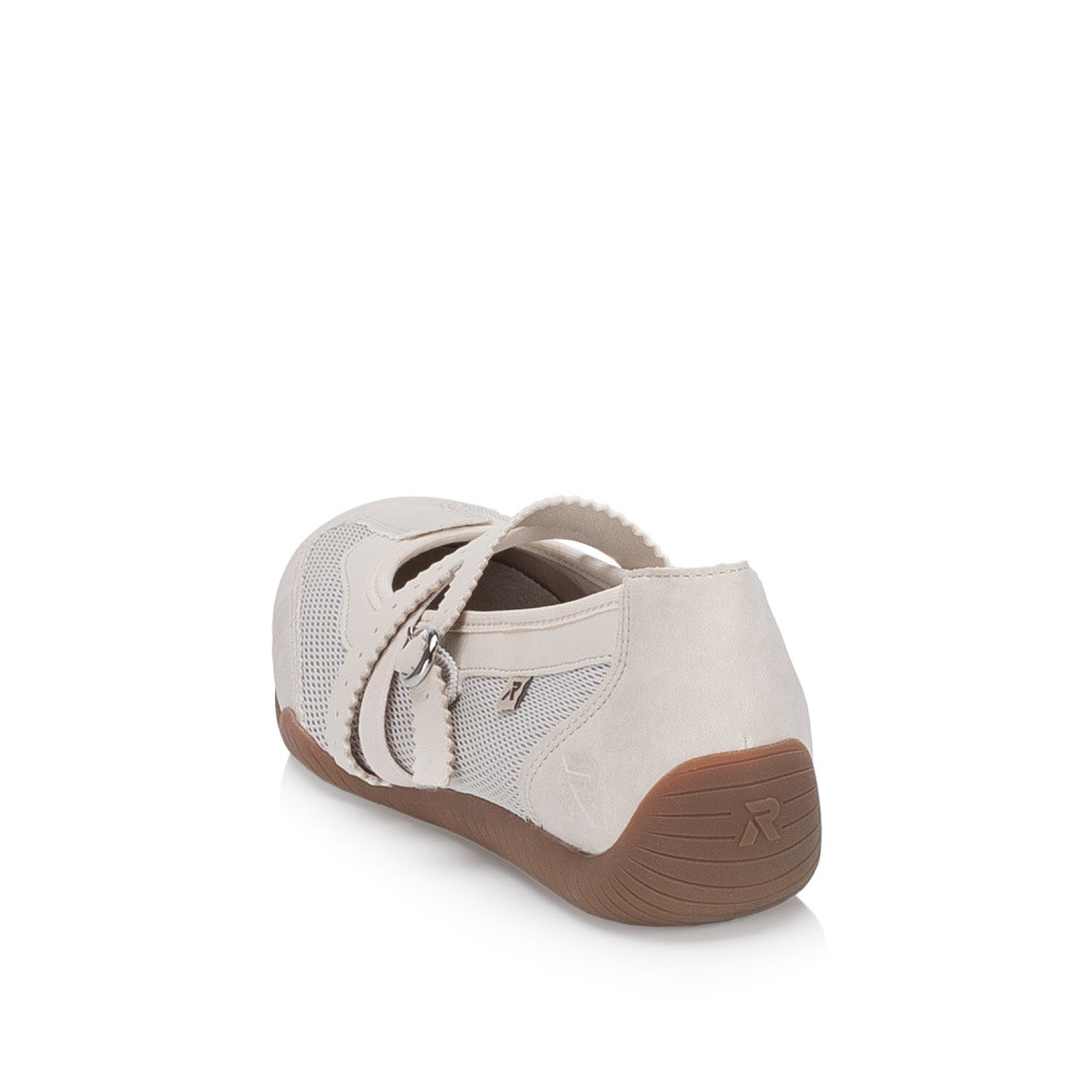 detail Dámské baleríny RIEKER 41250-60 béžová S6