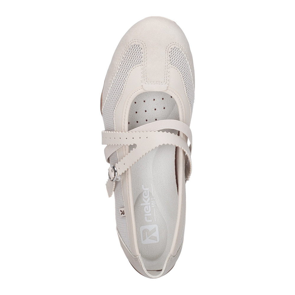 detail Dámské baleríny RIEKER 41250-60 béžová S6