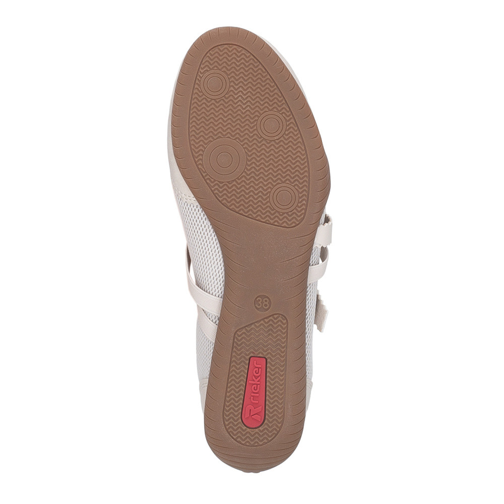 detail Dámské baleríny RIEKER 41250-60 béžová S6