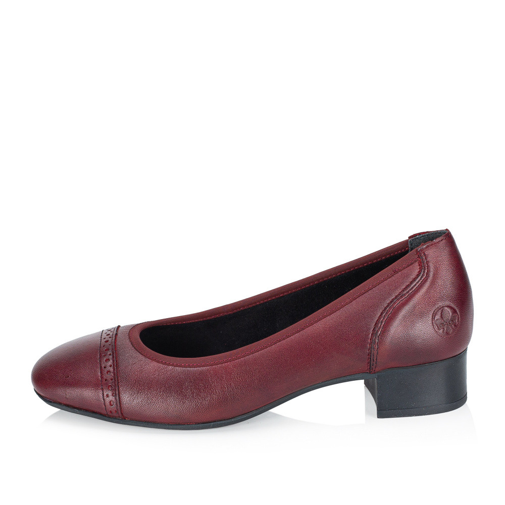 detail Dámské lodičky RIEKER 43450-35 červená S6