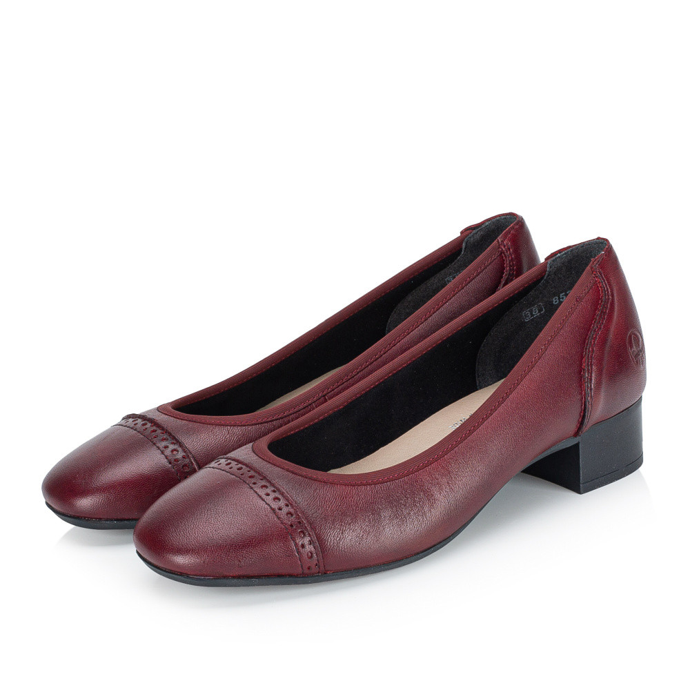 detail Dámské lodičky RIEKER 43450-35 červená S6