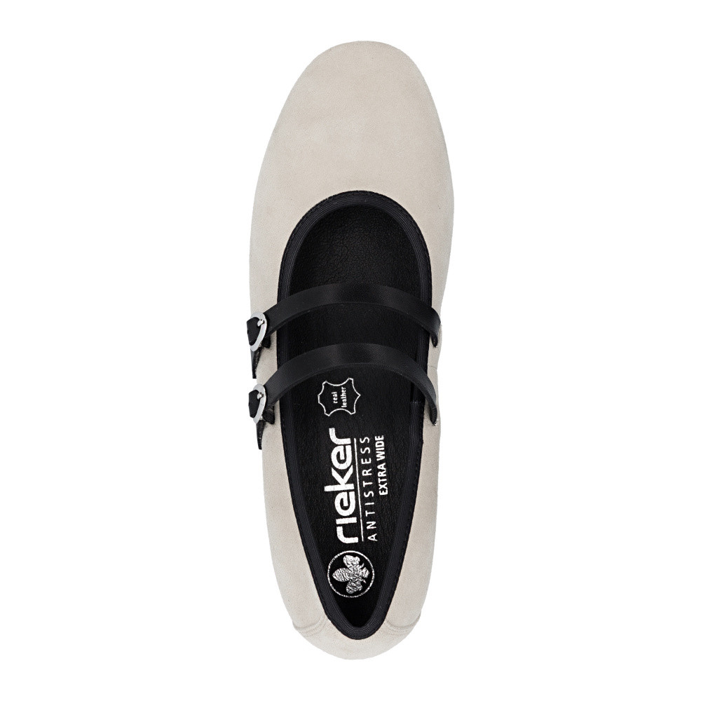 detail Dámské lodičky RIEKER 43451-60 béžová S6