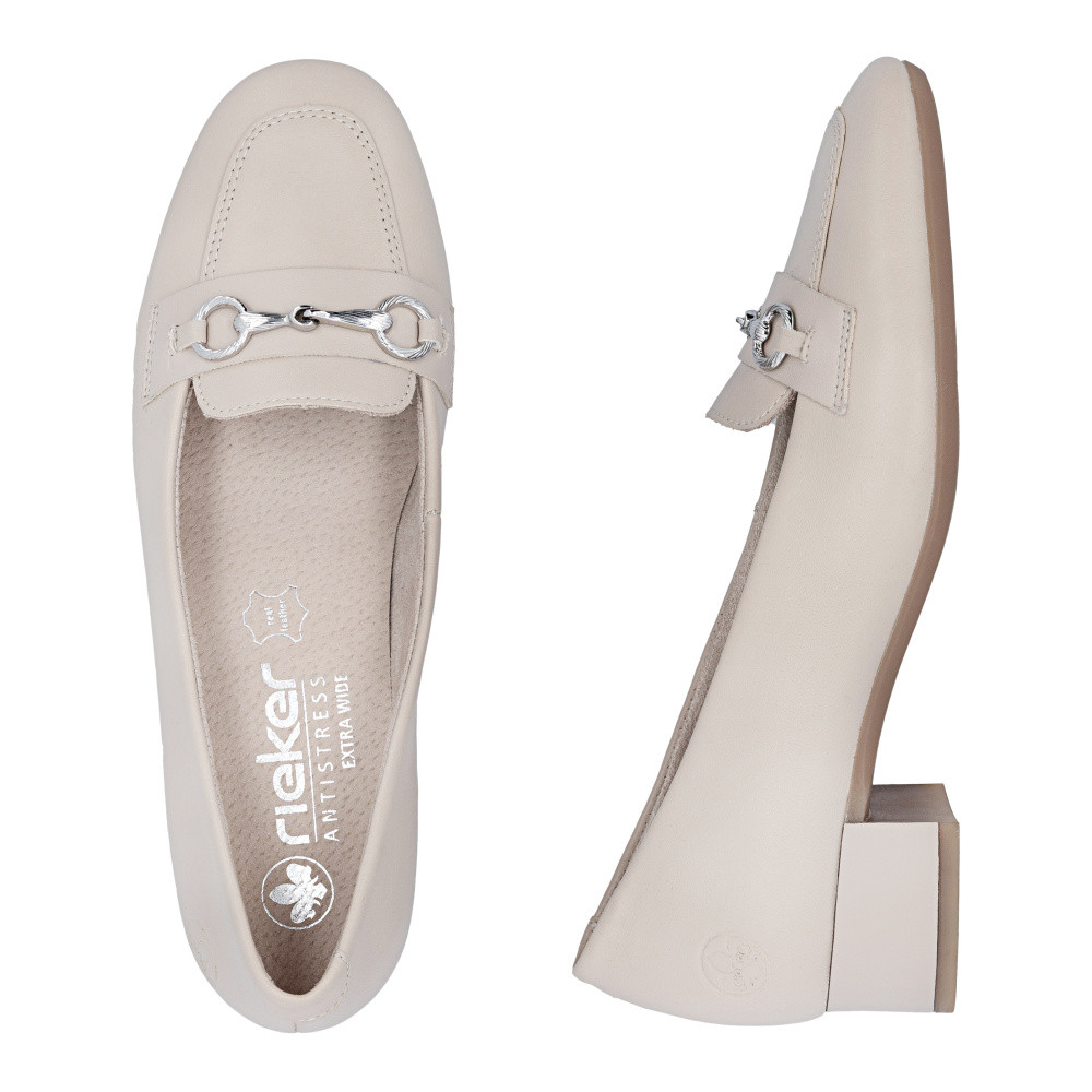 detail Dámské lodičky RIEKER 43454-62 béžová S6