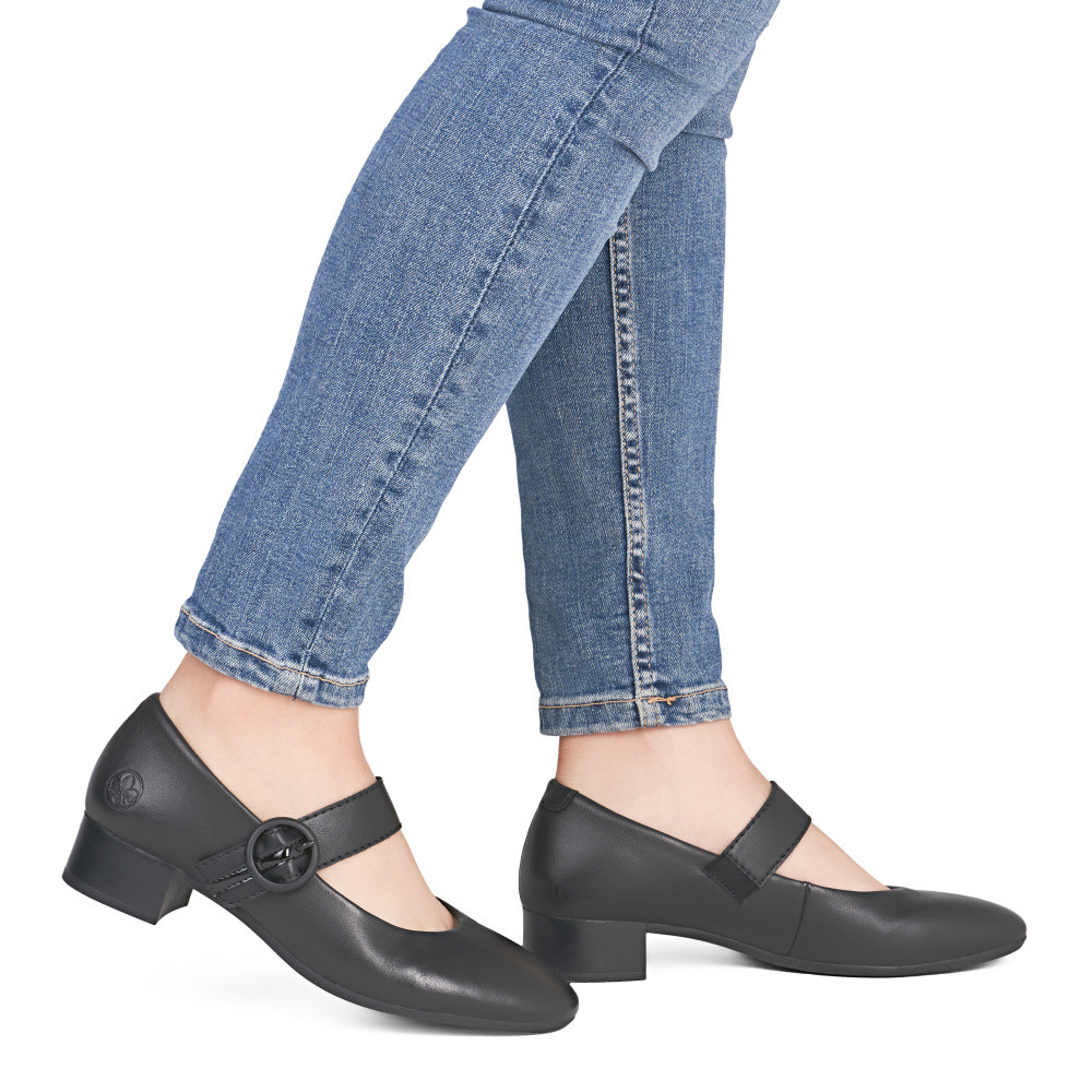 detail Dámské lodičky RIEKER 43455-00 černá S6