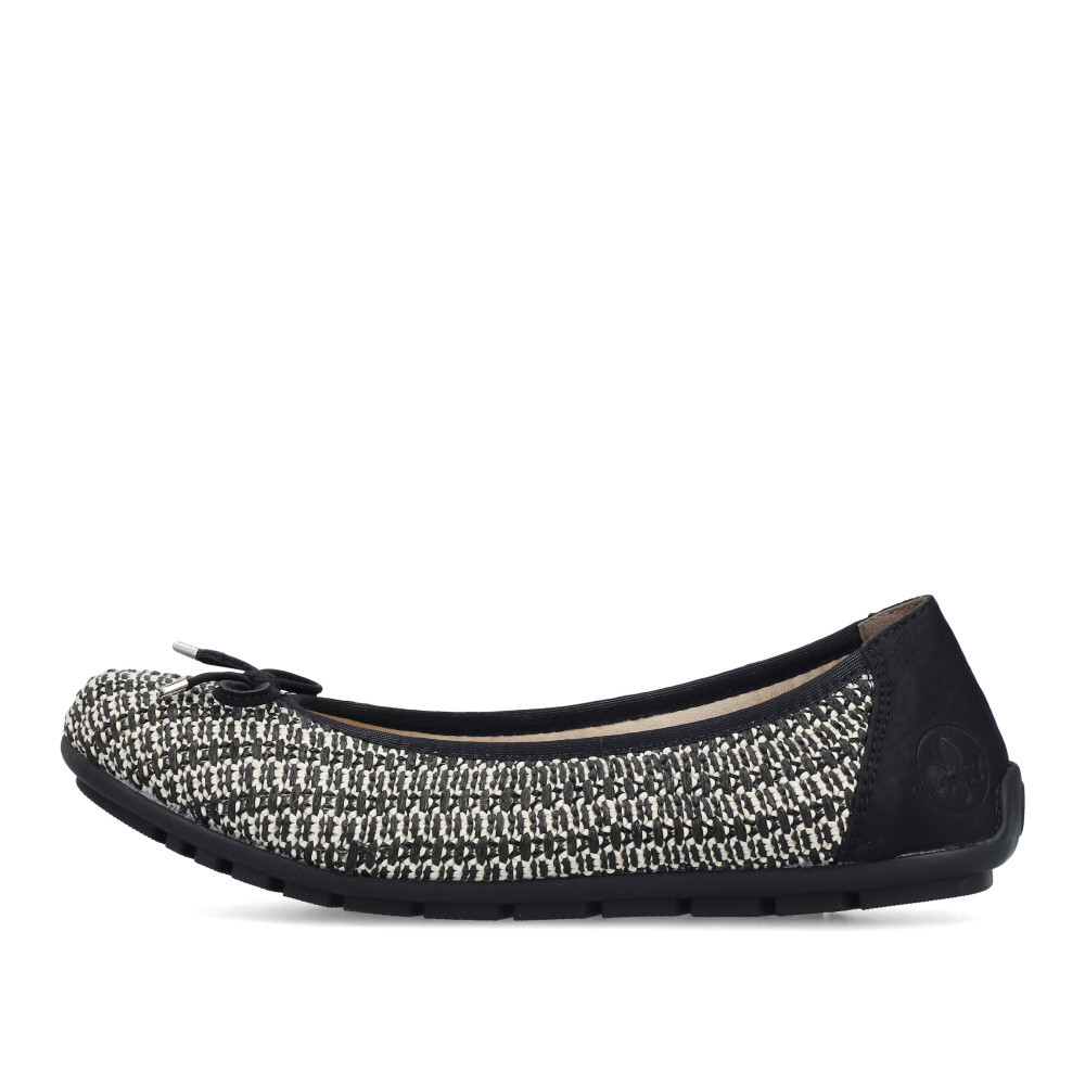 detail Dámské baleríny RIEKER 43850-00 černá S6