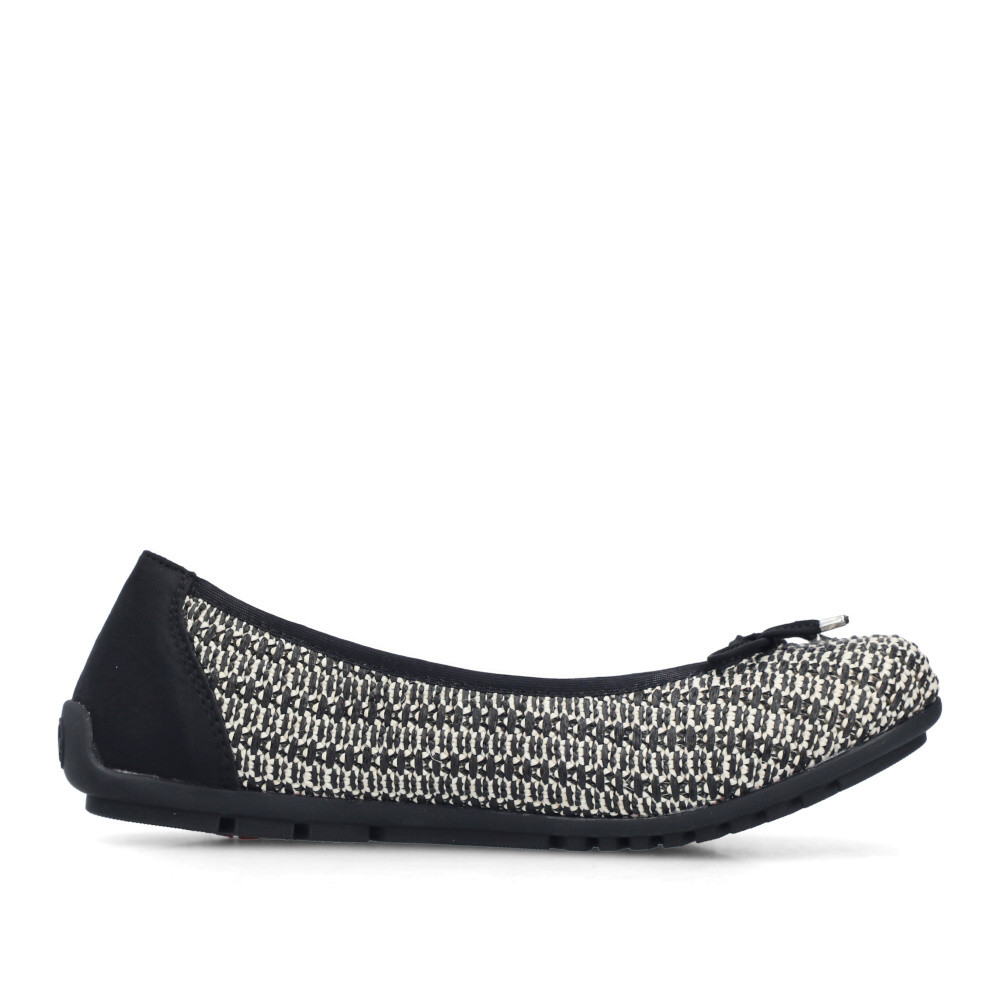 detail Dámské baleríny RIEKER 43850-00 černá S6