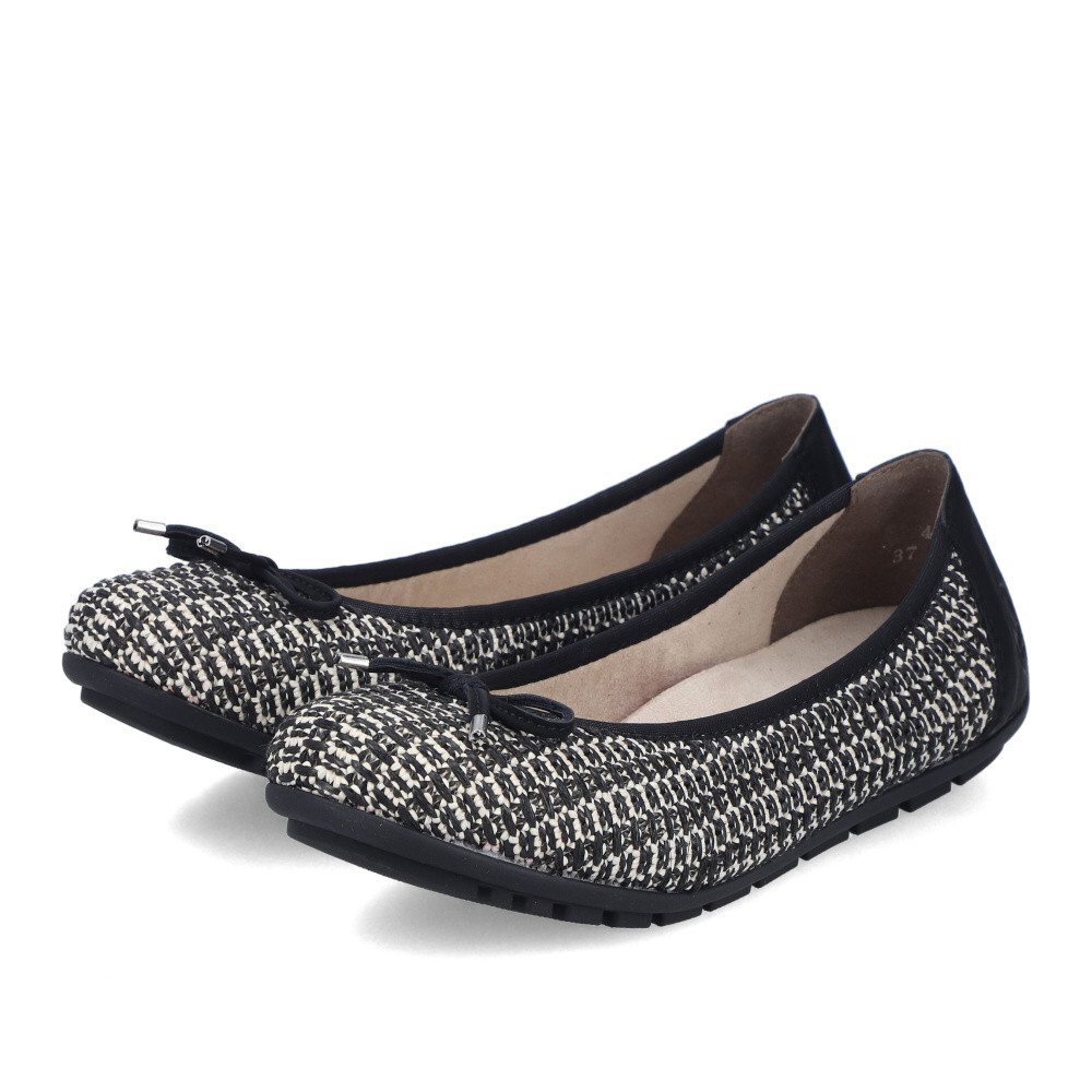 detail Dámské baleríny RIEKER 43850-00 černá S6