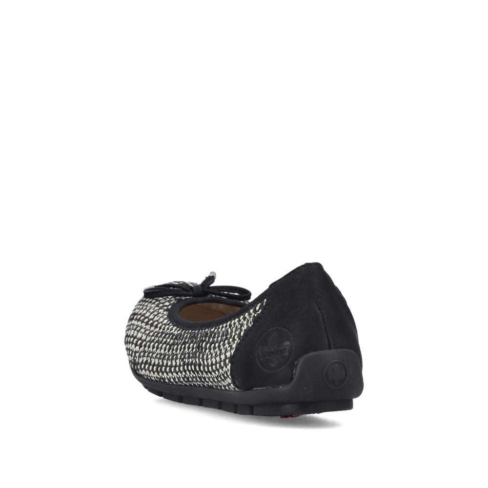 detail Dámské baleríny RIEKER 43850-00 černá S6