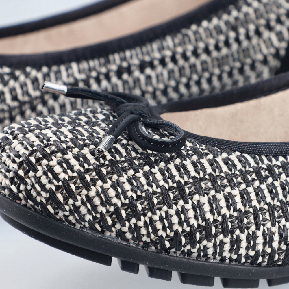 detail Dámské baleríny RIEKER 43850-00 černá S6