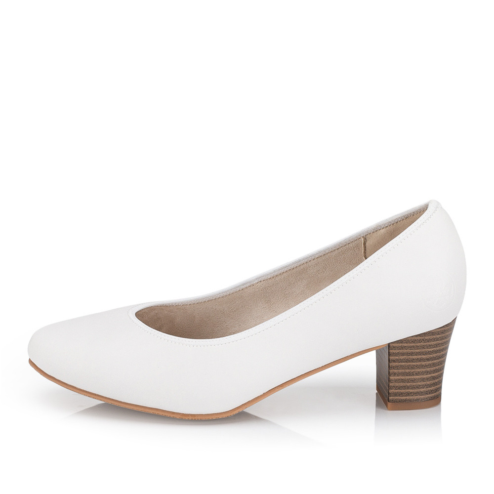 detail Dámské lodičky RIEKER 44650-80 bílá S6