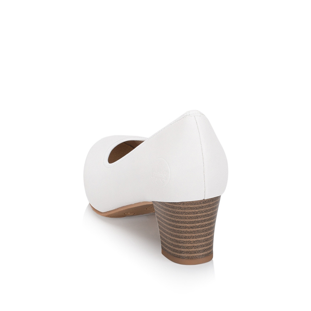 detail Dámské lodičky RIEKER 44650-80 bílá S6