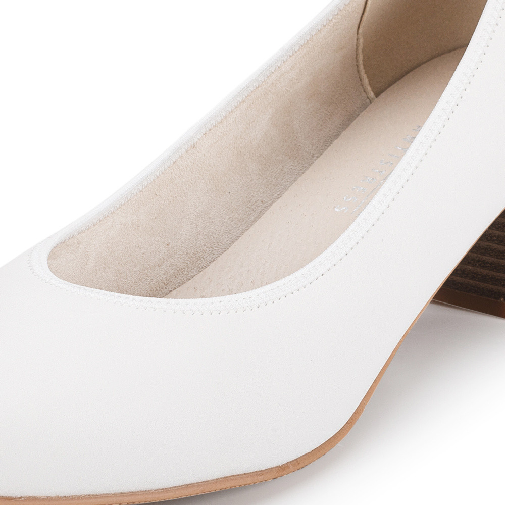 detail Dámské lodičky RIEKER 44650-80 bílá S6