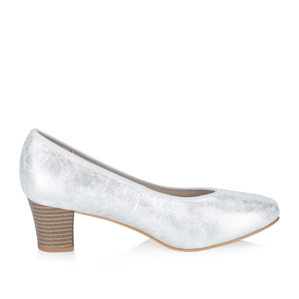 detail Dámské lodičky RIEKER 44650-90 stříbrná S6