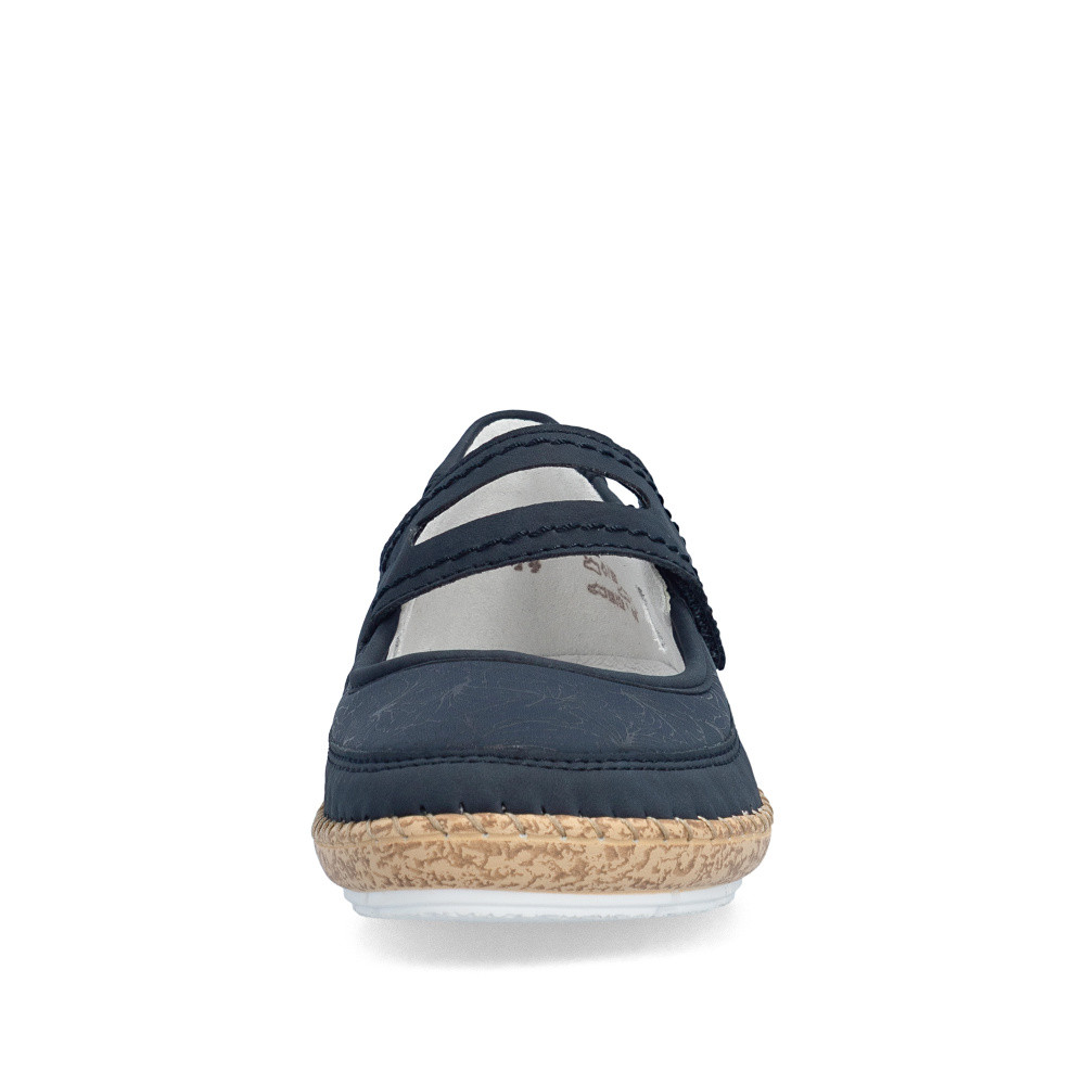 detail Dámské baleríny RIEKER 44859-14 modrá S6