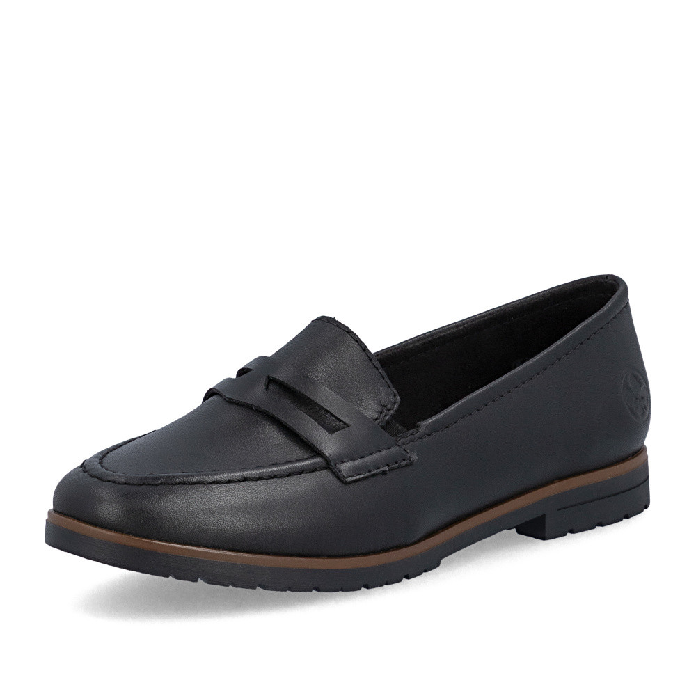 detail Dámské mokasíny RIEKER 45300-02 černá S6