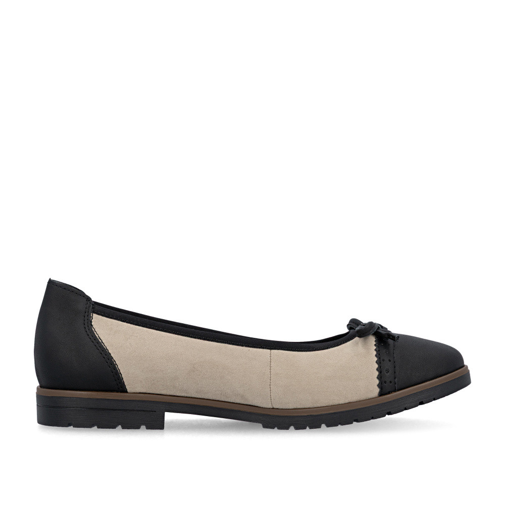 detail Dámské baleríny RIEKER 45358-60 béžová S6