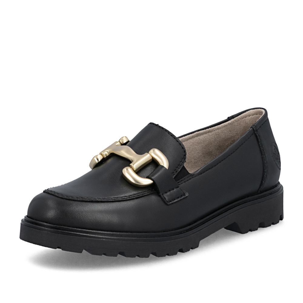 detail Dámske mokasíny RIEKER 45561-03 čierna S6