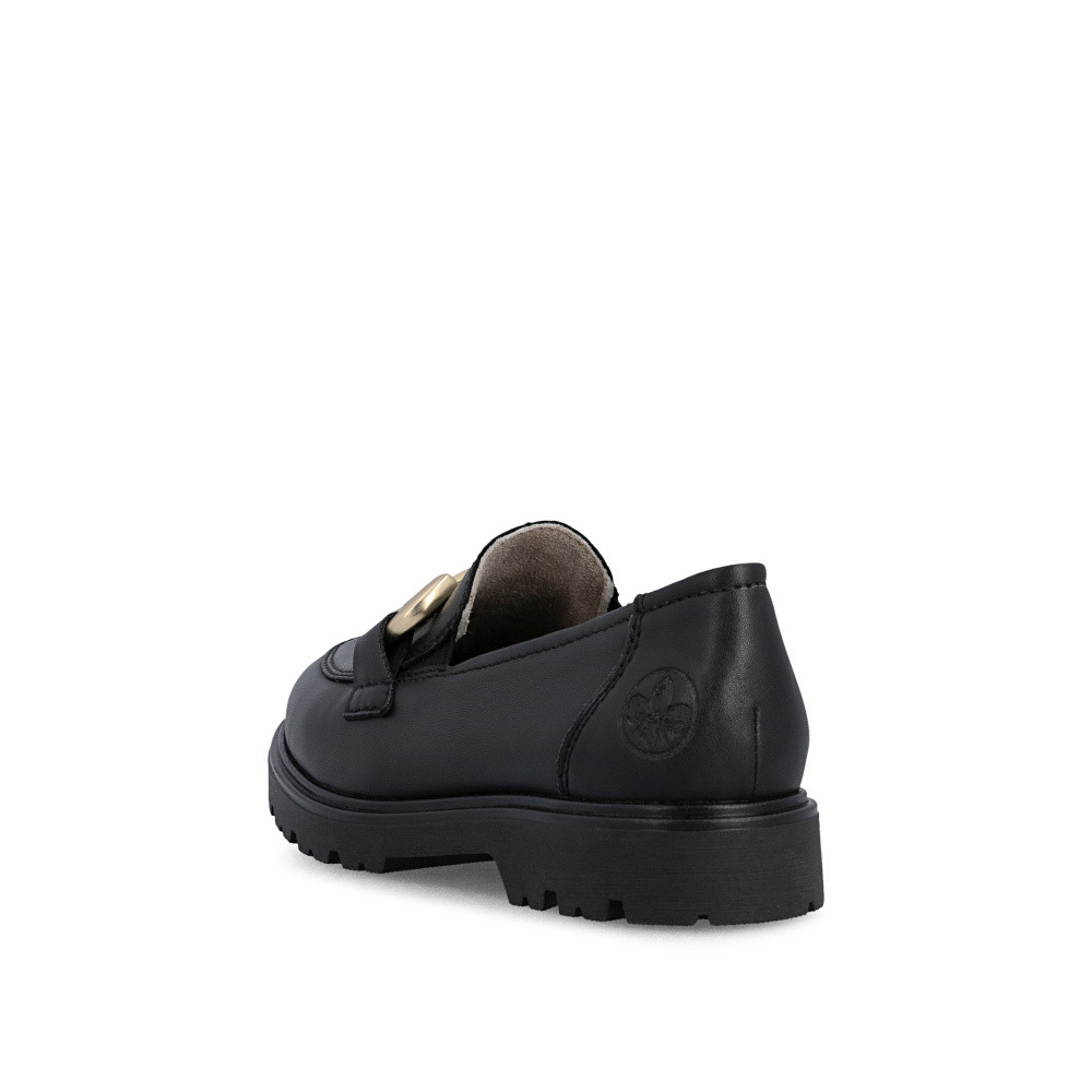 detail Dámske mokasíny RIEKER 45561-03 čierna S6