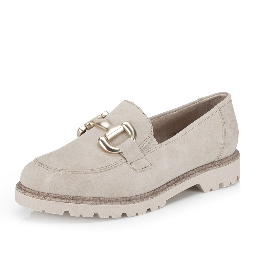 detail Dámské mokasíny RIEKER 45561-62 béžová S6
