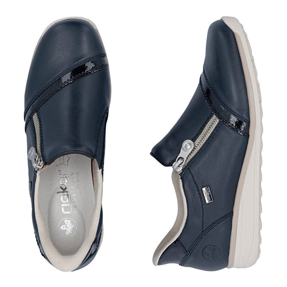 detail Dámské polobotky RIEKER 47264-14 modrá S6