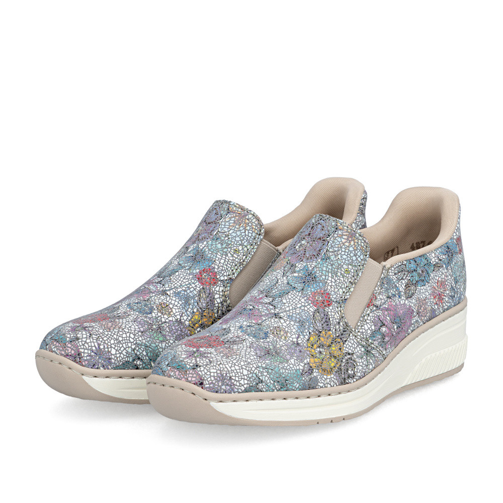 detail Dámské mokasíny RIEKER 48761-91 modrá S6