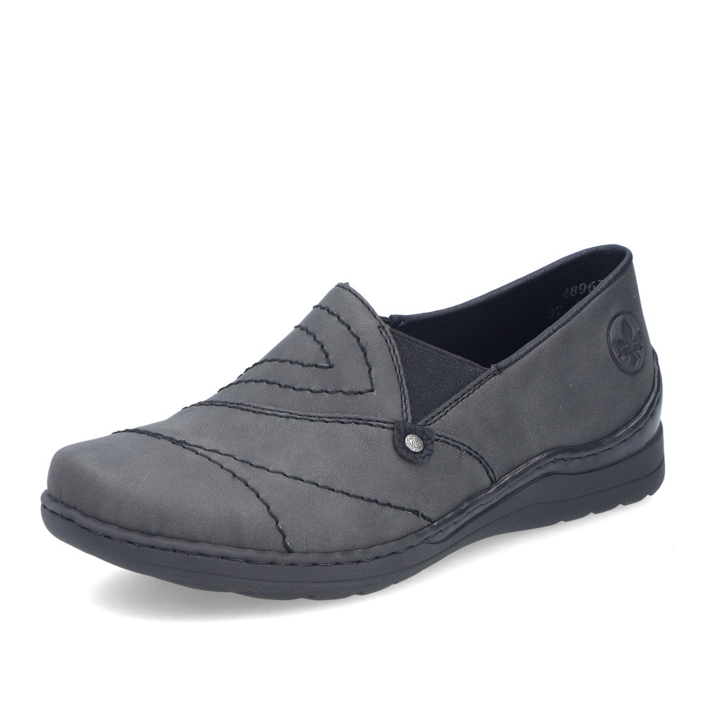 detail Dámské mokasíny RIEKER 48961-45 šedá S6