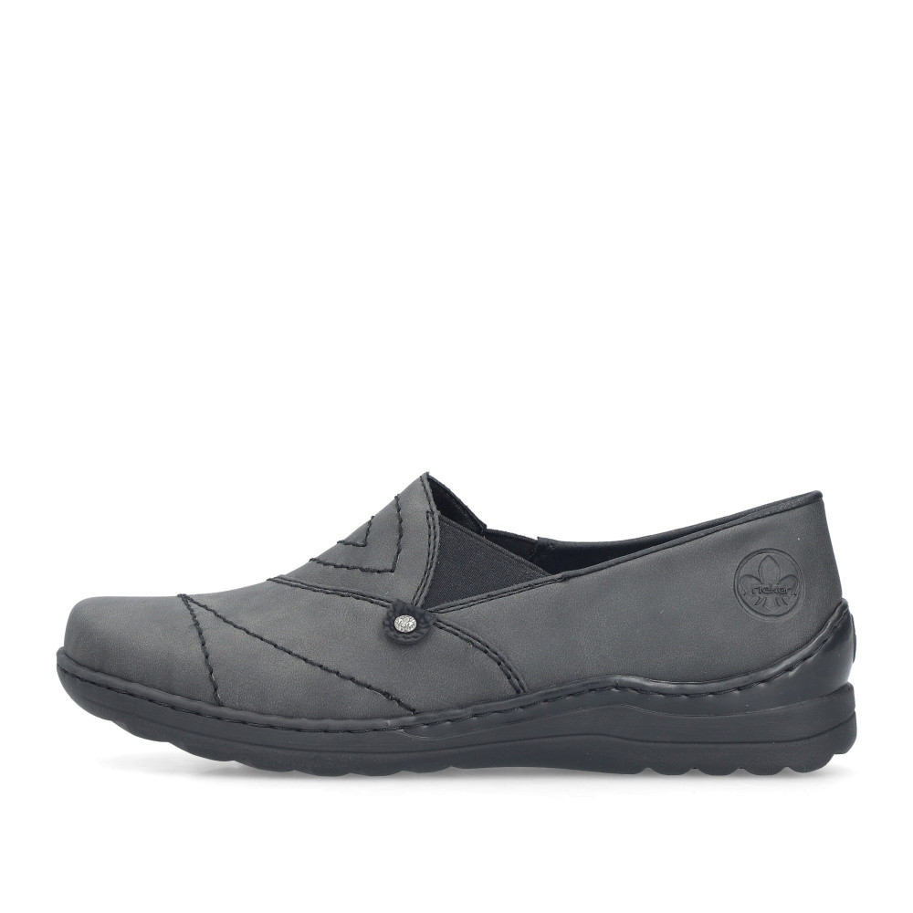 detail Dámské mokasíny RIEKER 48961-45 šedá S6