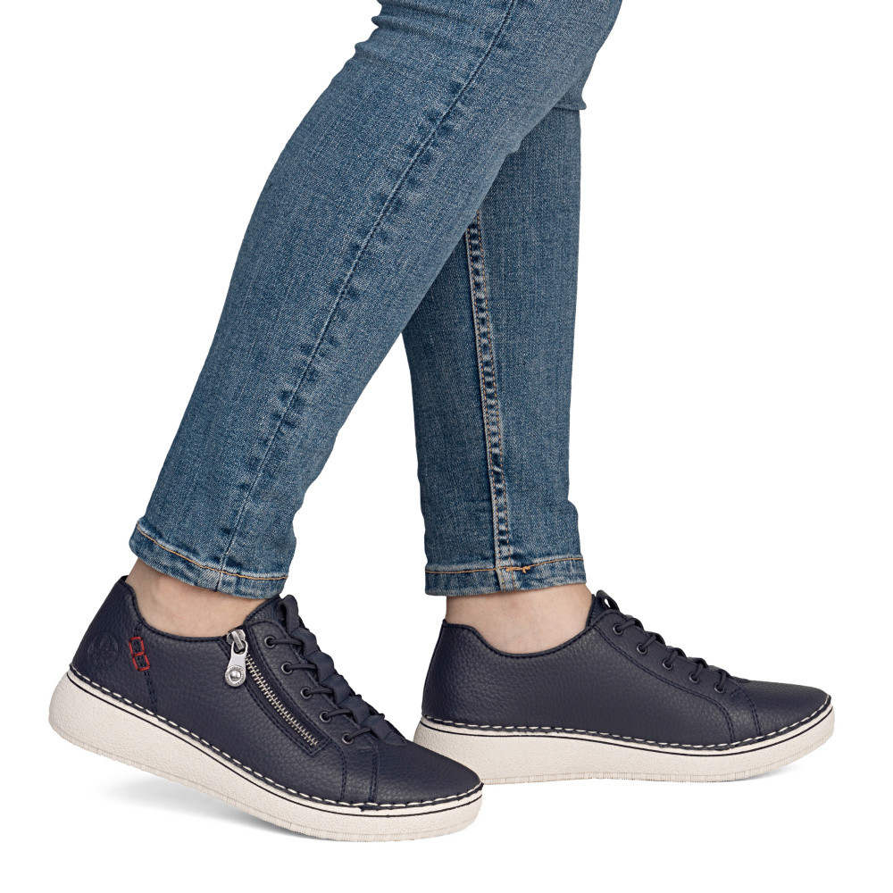 detail Dámské tenisky RIEKER 50965-14 modrá S6