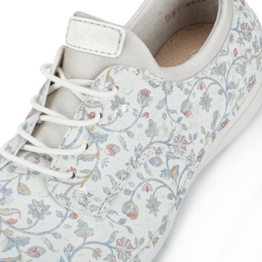 detail Dámské polobotky RIEKER 52575-90 šedá S6