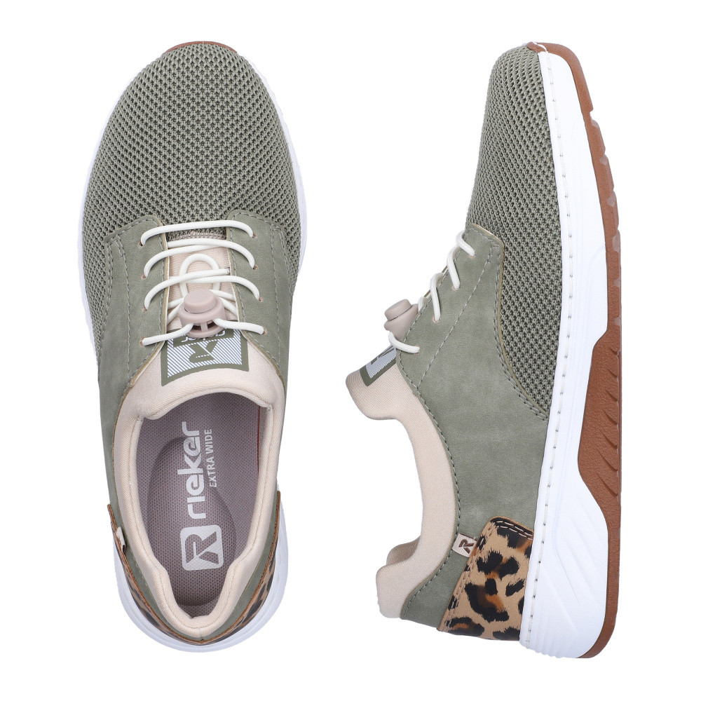 detail Dámské tenisky RIEKER 53160-52 zelená S6