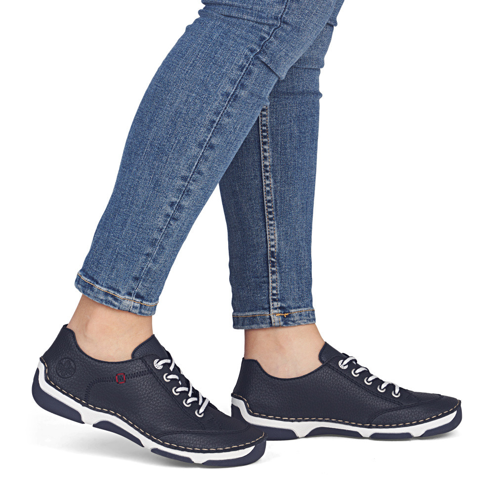 detail Dámské polobotky RIEKER 55901-14 modrá S6