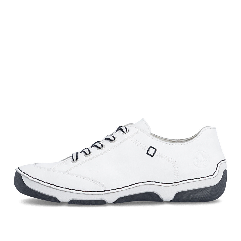 detail Dámské polobotky RIEKER 55901-80 bílá S6