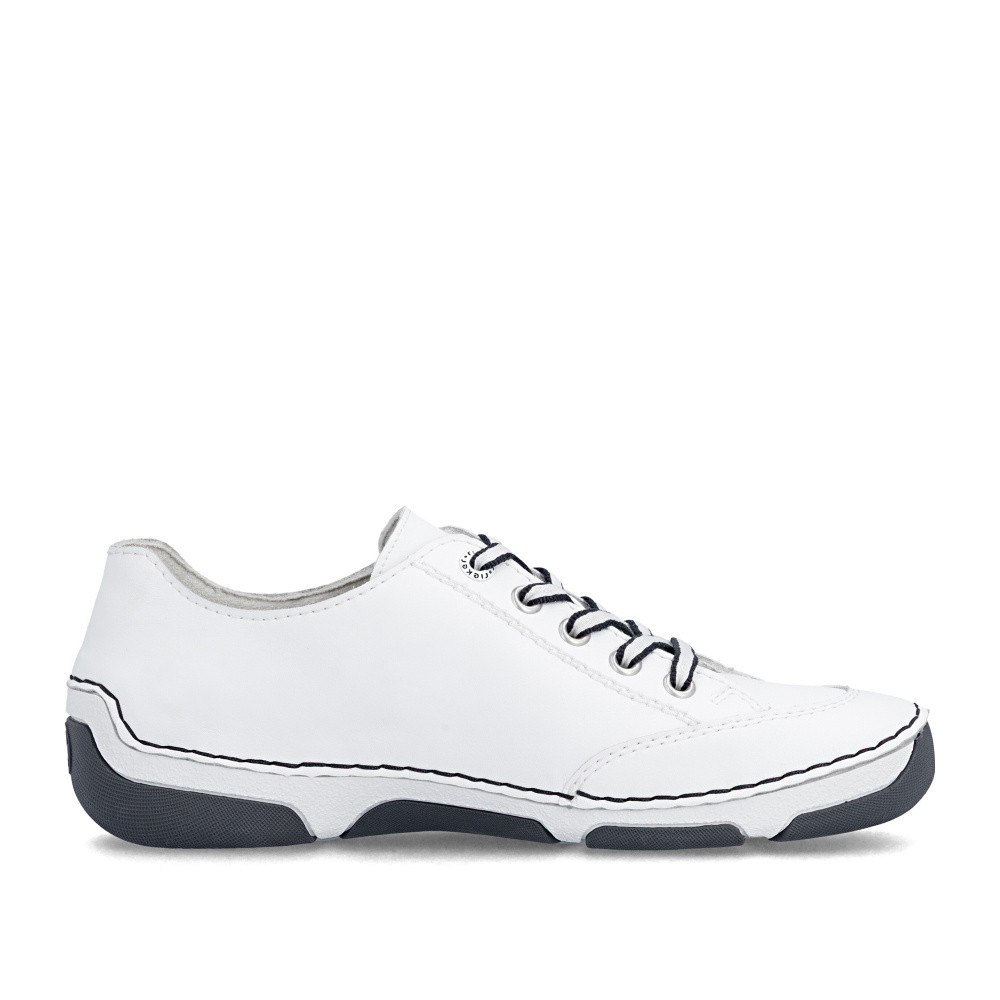 detail Dámské polobotky RIEKER 55901-80 bílá S6